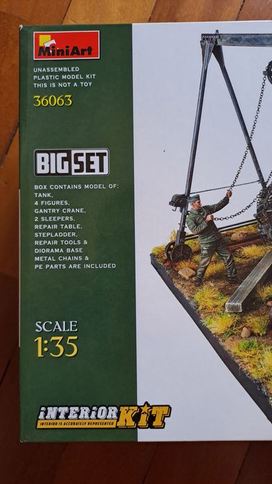 Kit modelismo Diorama Panzer IV em reparação escala 1/35