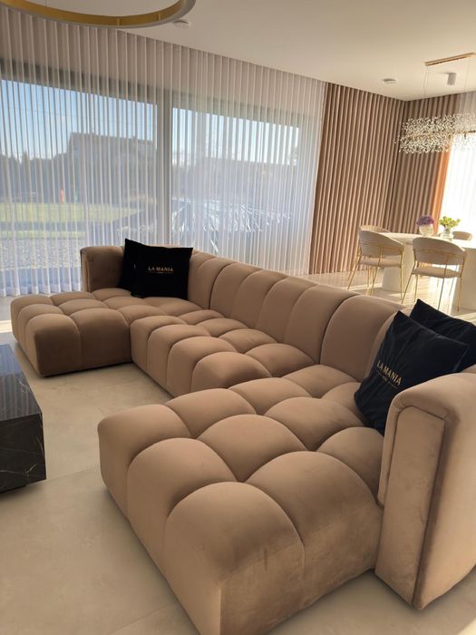 Nowoczesny narożnik w kształcie litery U