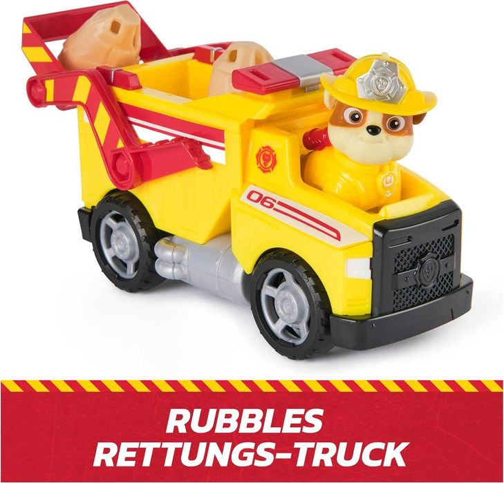 Щенячий патруль Рятувальна вантажівка з фігуркою Здорованя Paw Patrol Fire Rescue Rubble Rescue Fire Dump Truck Spin Master