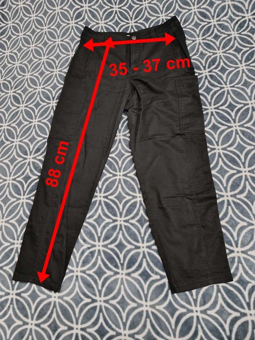 Spodnie damskie BOJÓWKI szaro - czarne