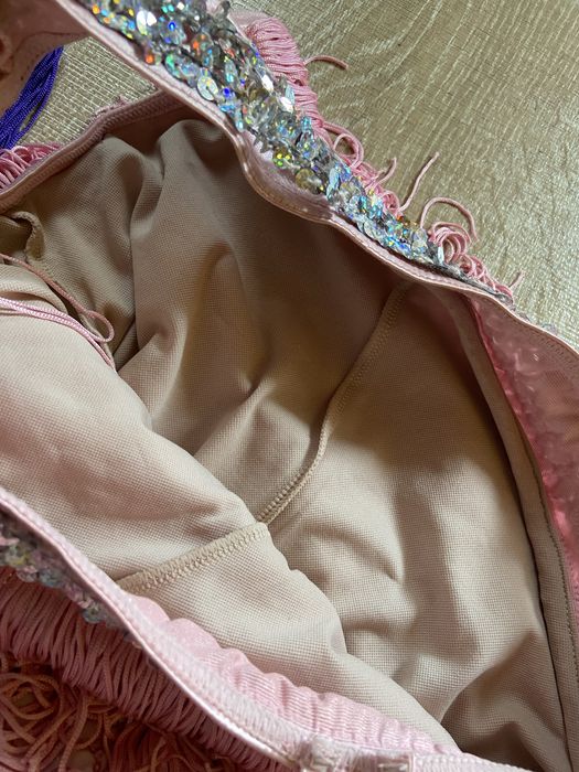 Платье латина сукня бахрома 140-146 тренеровочное танцевальное