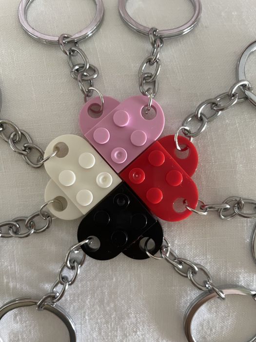 2 porta-chaves Lego Coração