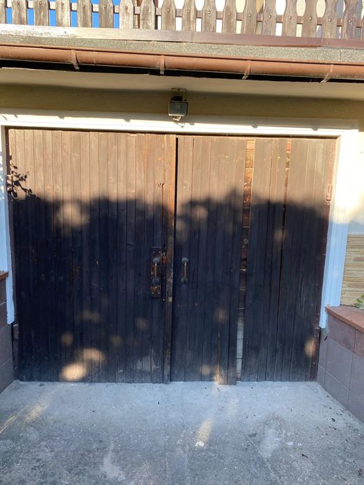 Brama garażowa metal, drewno, ocieplane