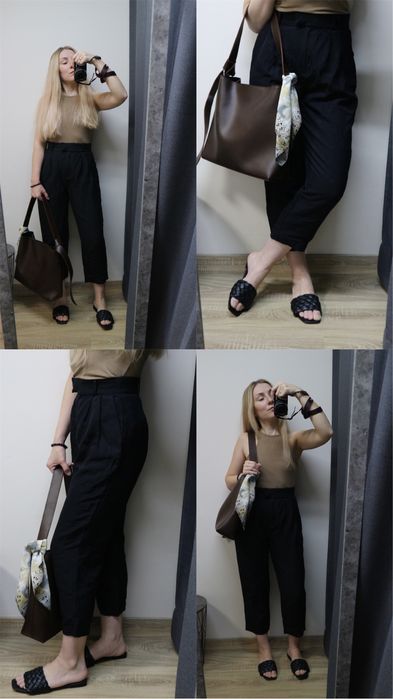 5 брюки палаццо Жіночі лляні, карго, джинси. штани zara