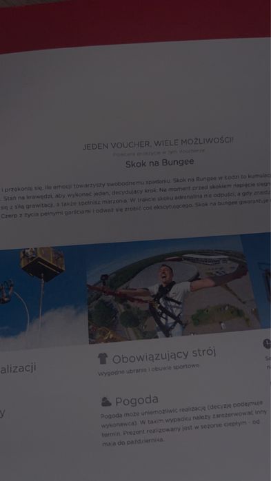Voucher na skok na bungee Łódź