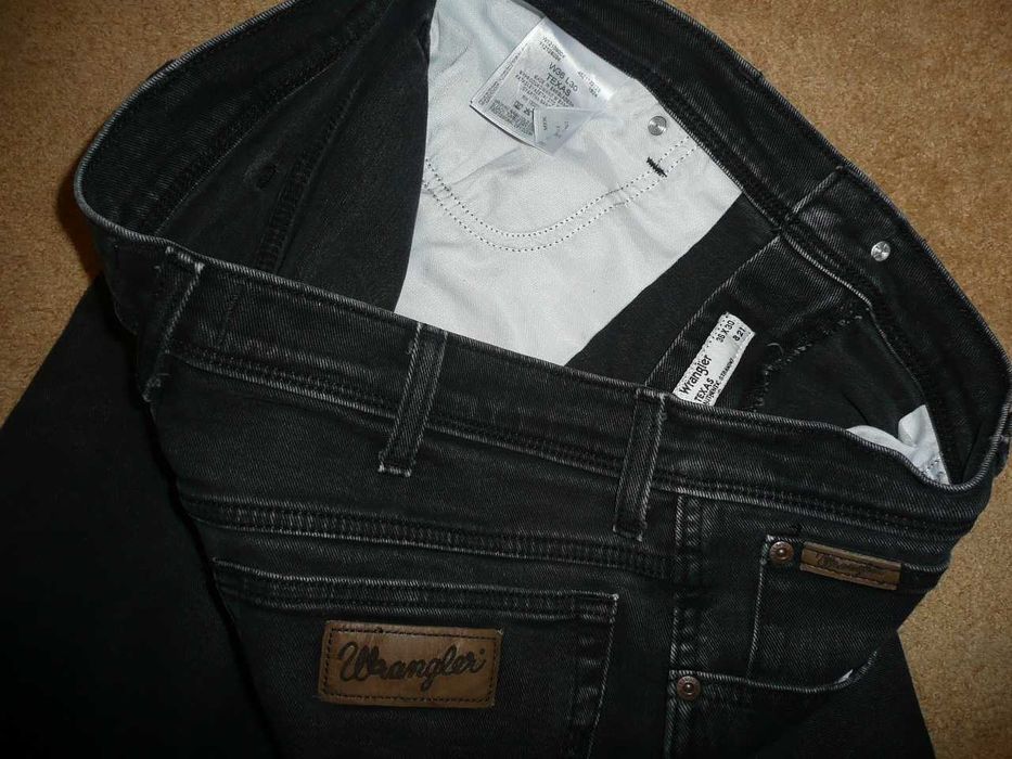 Spodnie dżinsy WRANGLER W36/L30=48/102cm texas grafitowe