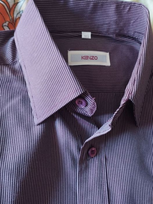 Орігінальна чоловіча бордова сорочка від Kenzo