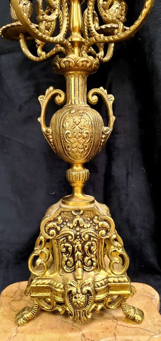 Антічний бронзовий канделябр/свічник подсвечник на пять свечей