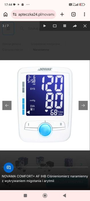 Ciśnieniomierz NOVAMA COMFORT+