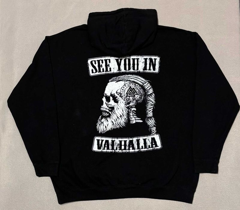 Bluza z kapturem See You In Valhalla Wiking roz. XXL