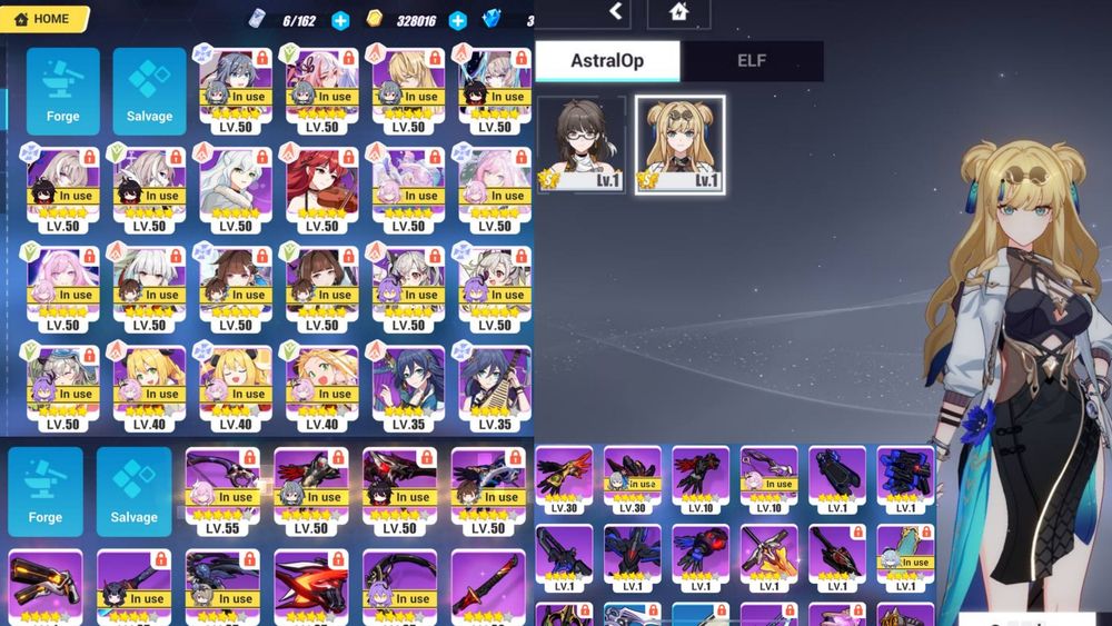 Аккаунт у Genshin Impact 60 AR EU багато легендарок + Honkai Impact