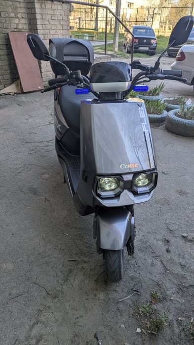 Електроскутер Corso Flex 1500W | Посилені АКБ 35Ah (Графен) | 72V