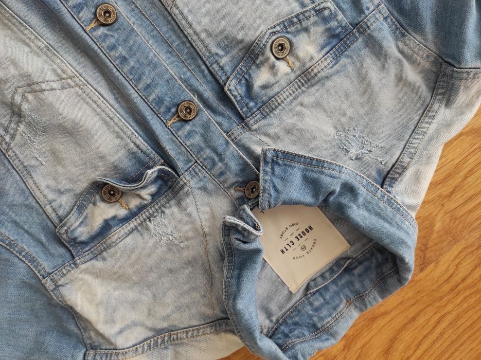 Kurtka jeansowa, house clth, L, fajny stan