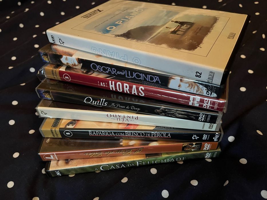 Lote 7xDVDs Piano, Horas, Quills, véu Pintado, Brinco de Pérola,