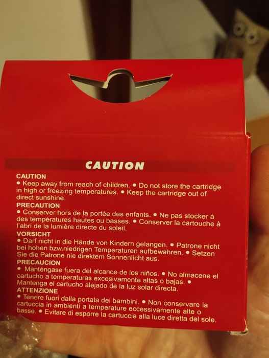 Cartucho de tinta preta para impressora HP