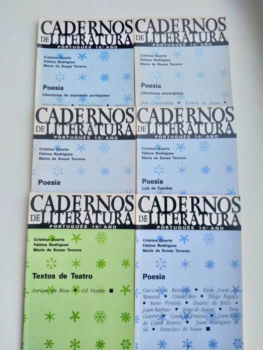 Cadernos de Literatura 10° Ano - poesias e textos de teatro