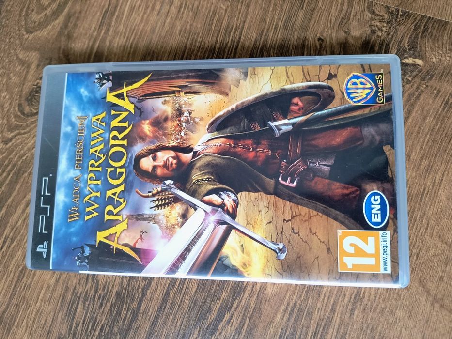 Władca pierścieni Wyprawa Aragorna Psp gra PlayStation portable z książeczką