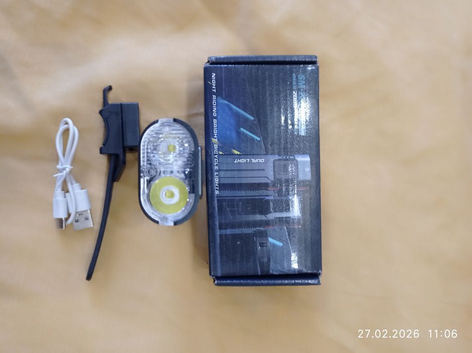 Мощный велосипедный фонарь MOVTESS Dual Light 6000.
