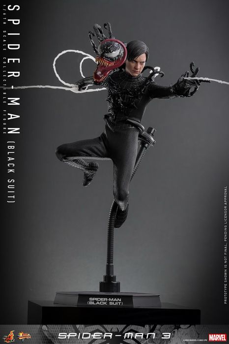Фігурка 1/6 Hot Toys MMS727 Spider-Man (Black Suit) Spider-Man 3