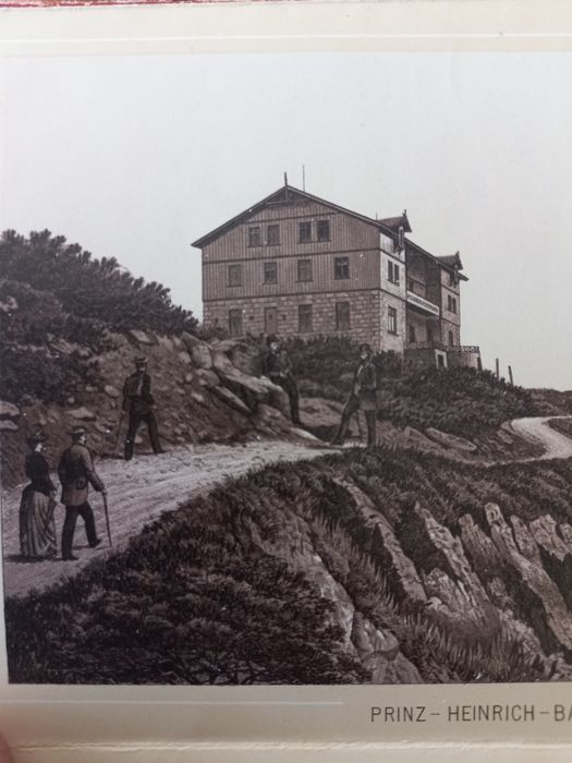 Stary album - Karkonosze (Riesengebirge) - litografie