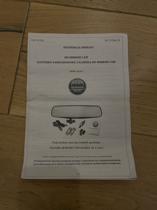 Nagrywające lusterko do samochodu.
