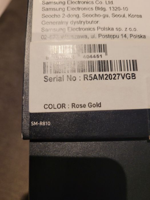 Samsung galaxy watch SM-R810