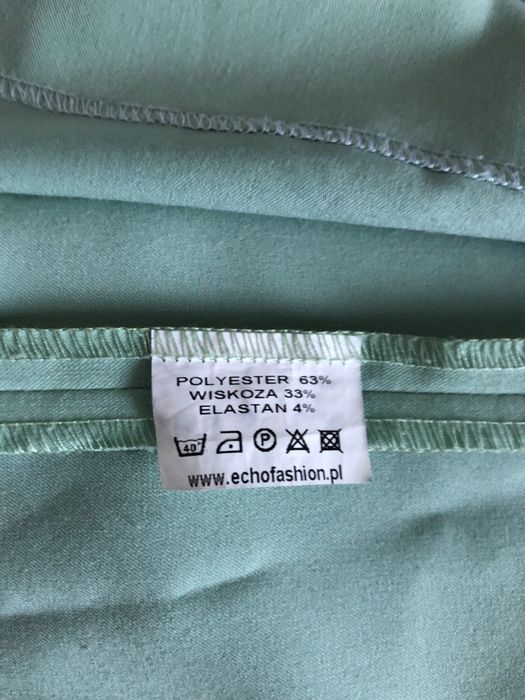 Sukienka mini, miętowa ECHO rozmiar 36