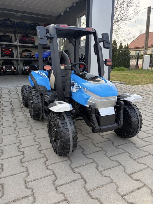 TRAKTOR na Akumulator Elektryczny Dla Dzieci 2X200W 24V 7Ah Przyczepka