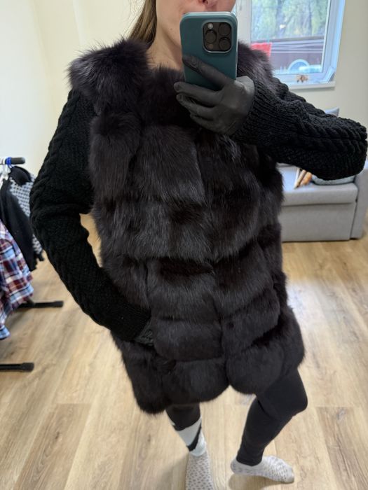 Желетка песец шуба