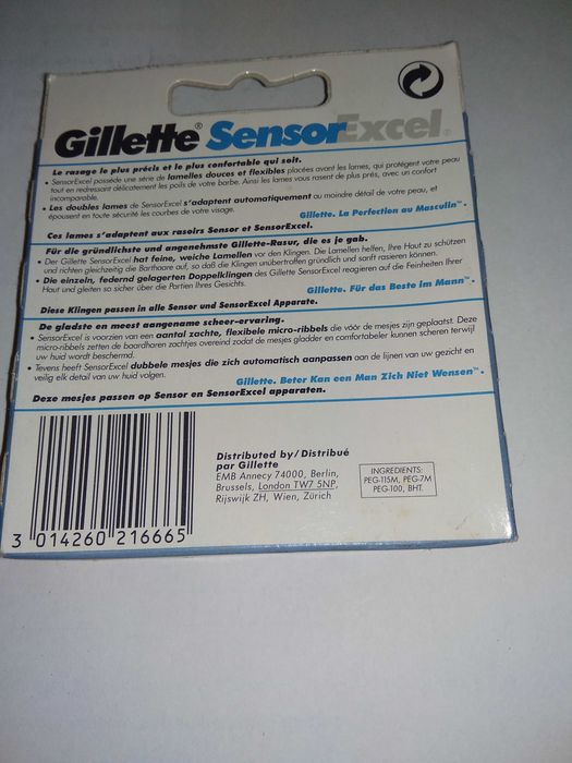 GILLETTE SENSOR EXCEL oryginalne ostrza niemieckie 10 szt -wkłady