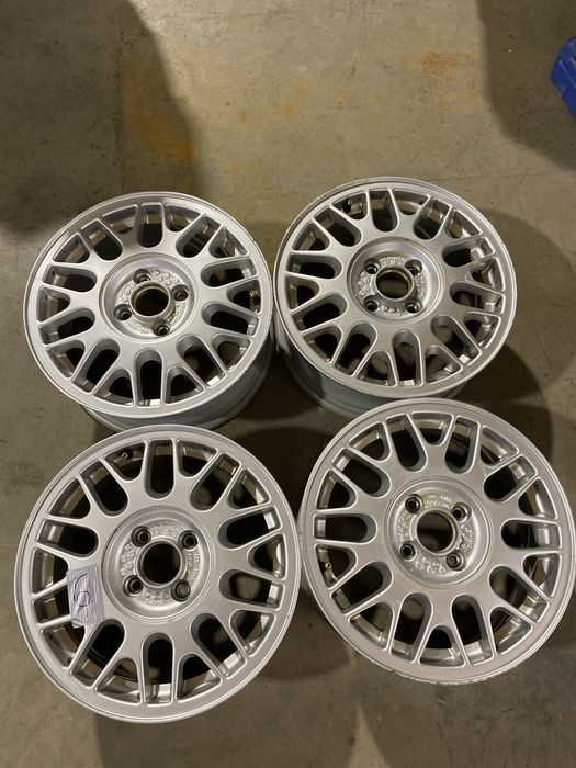 6. Orginalne felgi bbs 15” 6jx15 et45 4x100 golf 2 3 polo bmw e30 wysylam