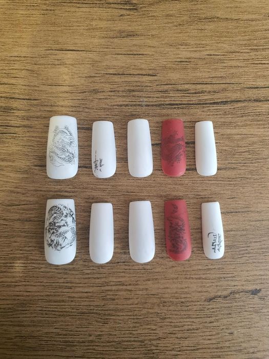 tipsy press on nail S