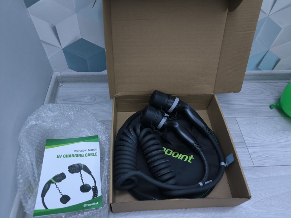 Kebel do ładowania samochodu elektrycznego hybryda ecopoint 16A typ 2