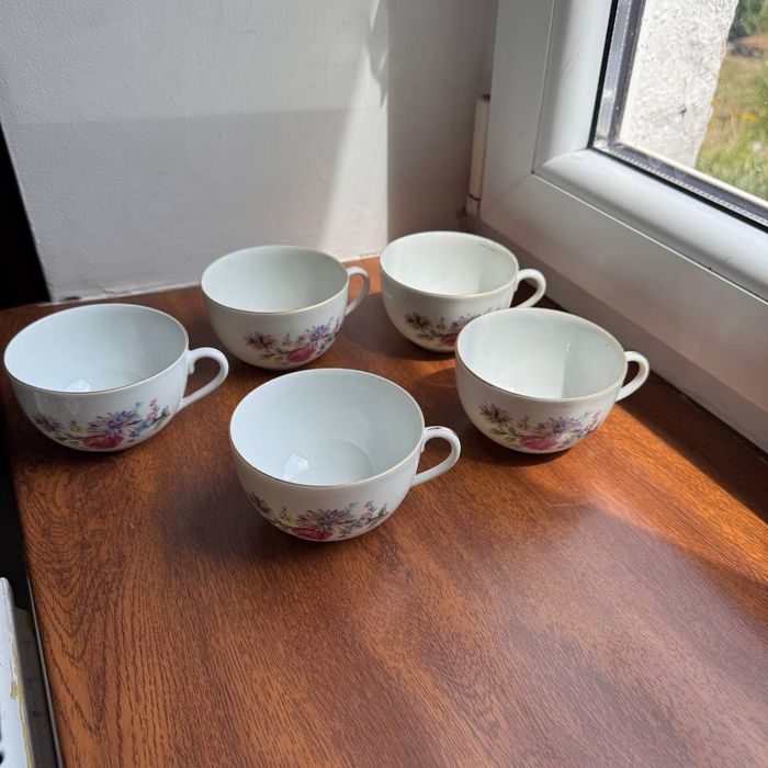 Filiżanki do Herbaty porcelana Karolina lata 60 te