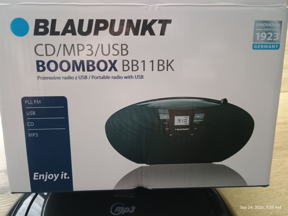 Blaupunkt Boombox BB11BK CD/MP3/USB – mało używany, z pudełkiem