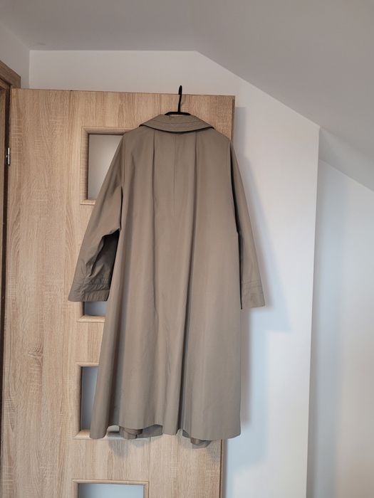 Płaszcz trencz jesienny wiosenny kawowy XXL