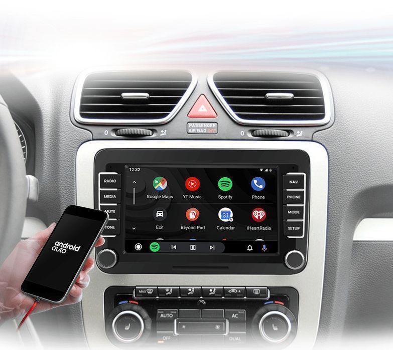 VW Passat B6 B7 Golf SEAT – Radio Android 15 7" CarPlay Android Auto 2GB/32GB GPS Nawigacja Stacja Multimedialna WiFi Bluetooth DSP PL