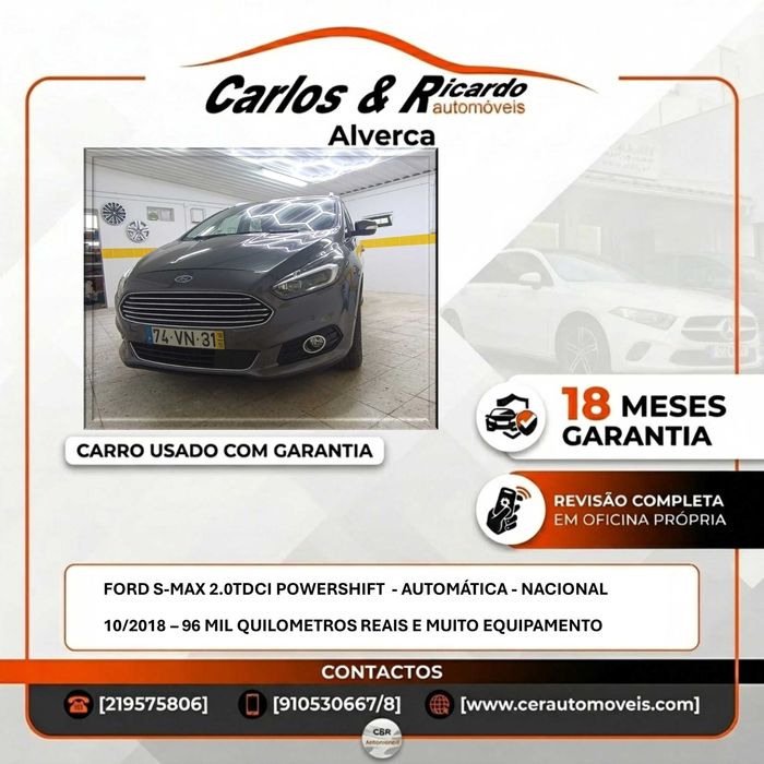 Ford S-MAX 2.0TDCI Titanium 7Lugares - Caixa Automática - Nacional