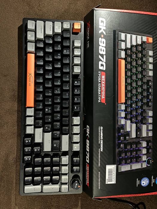 Клавіатура дротова XTRIKE ME GK-987 UA RGB Mechanical USB