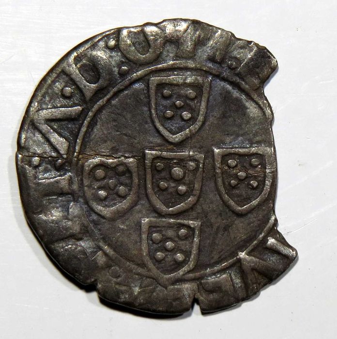 MOEDA Monarquia - D. Manuel i - Meio Vintém RESERVADA