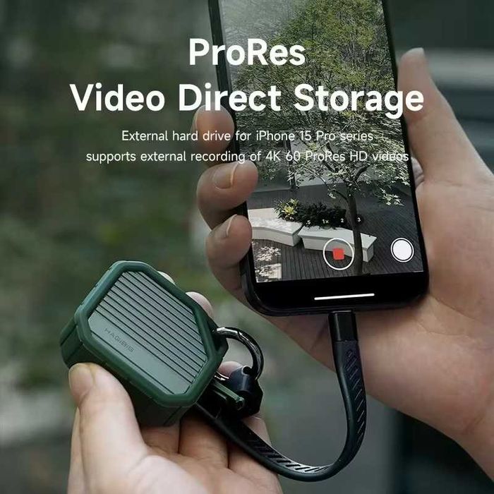 Внешний адаптер HAGIBIS M.2 NVMe 2230 PCIe SSD to USB 3.2 Green карман