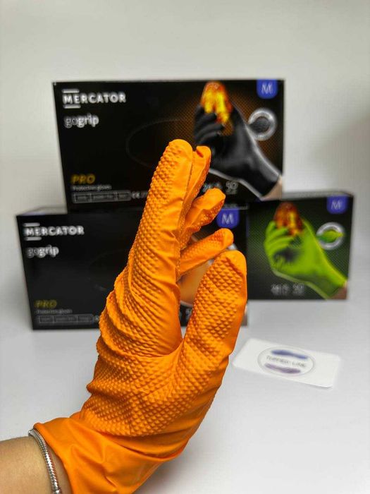 Рукавички нітрилові Mercator Medical Gogrip розмір М