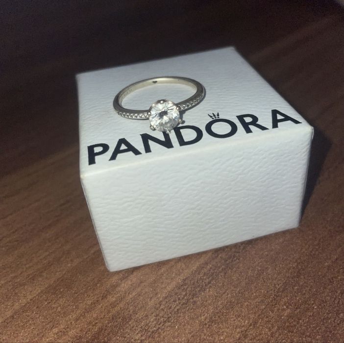 Anel Pandora original em prata – excelente estado tamanha 58