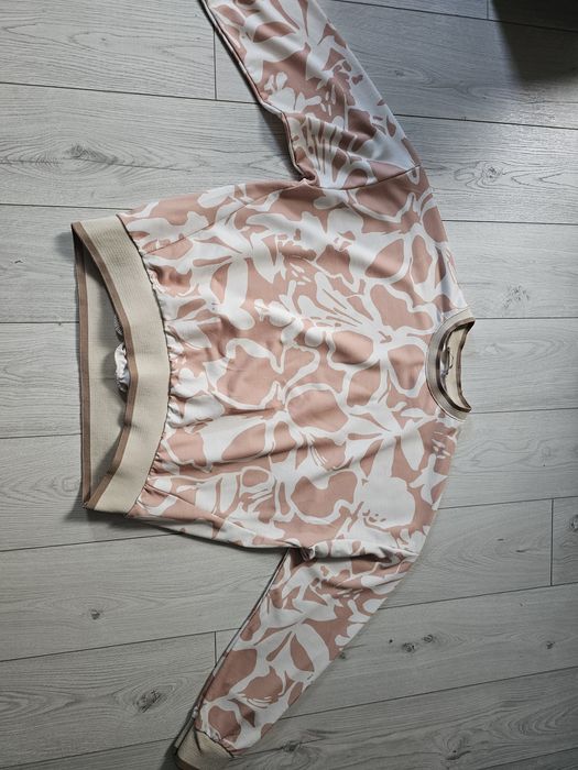 Bluza lekka made in italy ze ściągaczami