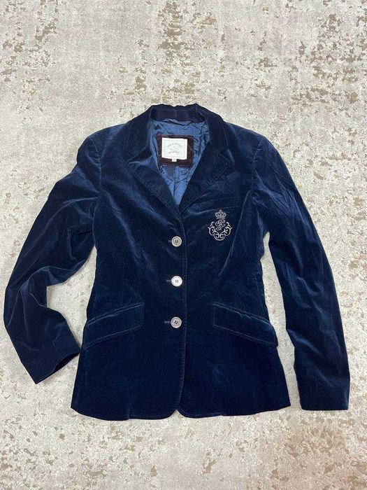 Бархатный велюровый женский пиджак от paul shark