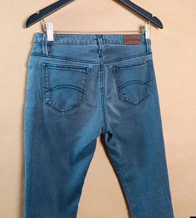 Tommy Hilfiger Jeansy Damskie Niebieskie Bawełniane Skinny boogie Blue