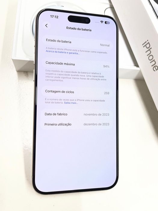 iPhone 15 Pro Max 256Gb Titanium White c/novon