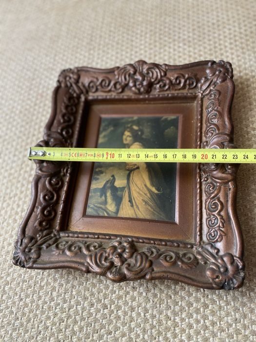 Moldura antiga Lady Hamilton whith a goat