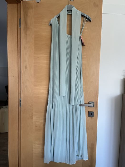 Vestido novo verde menta