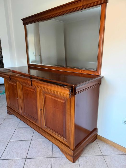 Aparador em cerejeira c/ espelho - Como Novo